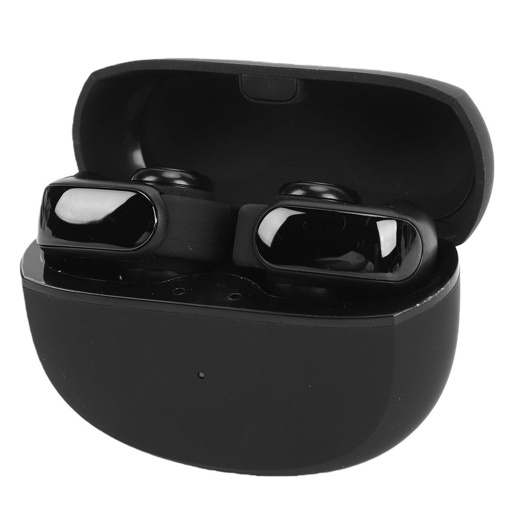 Wireless Earbuds Bluetooth 5.3 IPX5 Water Proof Secure Fit Clip On Headphones for Outdoor Sports Running Black