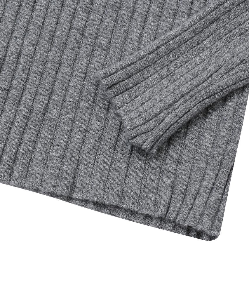 MUCENT Sharon V-Neck Crop Ribbed Knit (3 Colors)