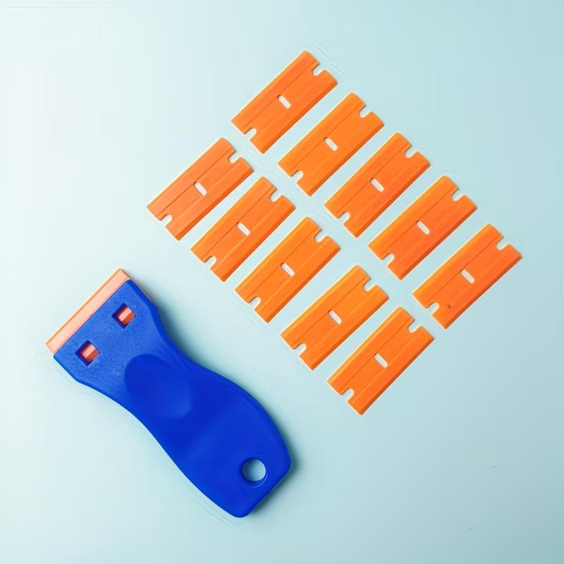 Plastic Window Scraper Tool Car Glass Cleaning Scraper Remover for Stickers Decals Adhesive Labels Paint Glue Remover