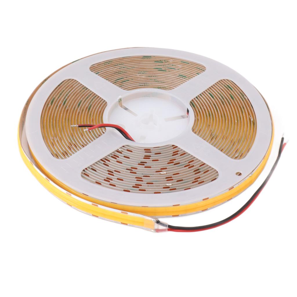COB LED Strip Light High Brightness Adhesive Flexible Double Row DIY Lamp Strip for Cabinet Car