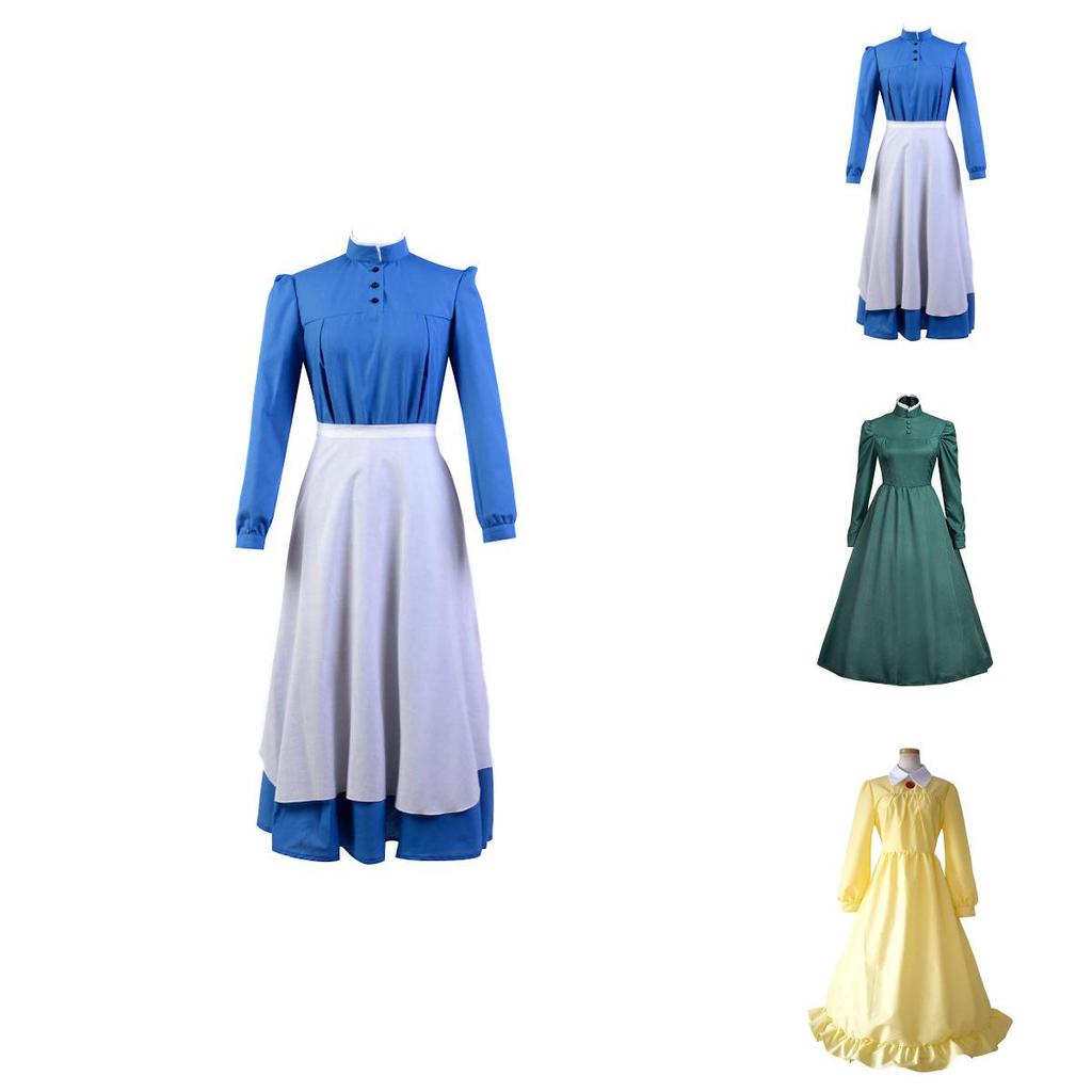 Howl's Moving Castle Sophie Deluxe Long Sleeve Costume For Cosplay