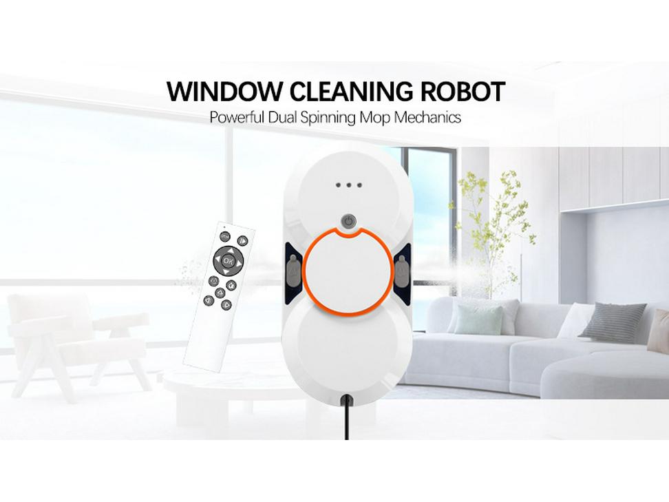 Smart Dual-Spray Automatic Window Cleaning Robot for Home