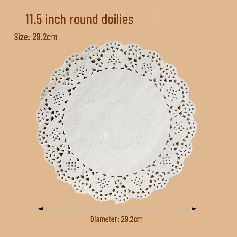 Wutuo Round Baking Doily & Oil Absorbing Kitchen Paper, 13.5 Inch