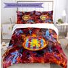 Set Lenzuola Stampato Aston Villa Football 3 Pezzi, Comodo Set Copripiumino per Camera da Letto Amico della Pelle