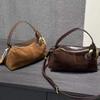 Yogodlns Geantă de umăr la modă pentru femei Piele de căprioară sintetică Genți de mână de damă Geantă hobo mică Genți messenger crossbody pentru doamne