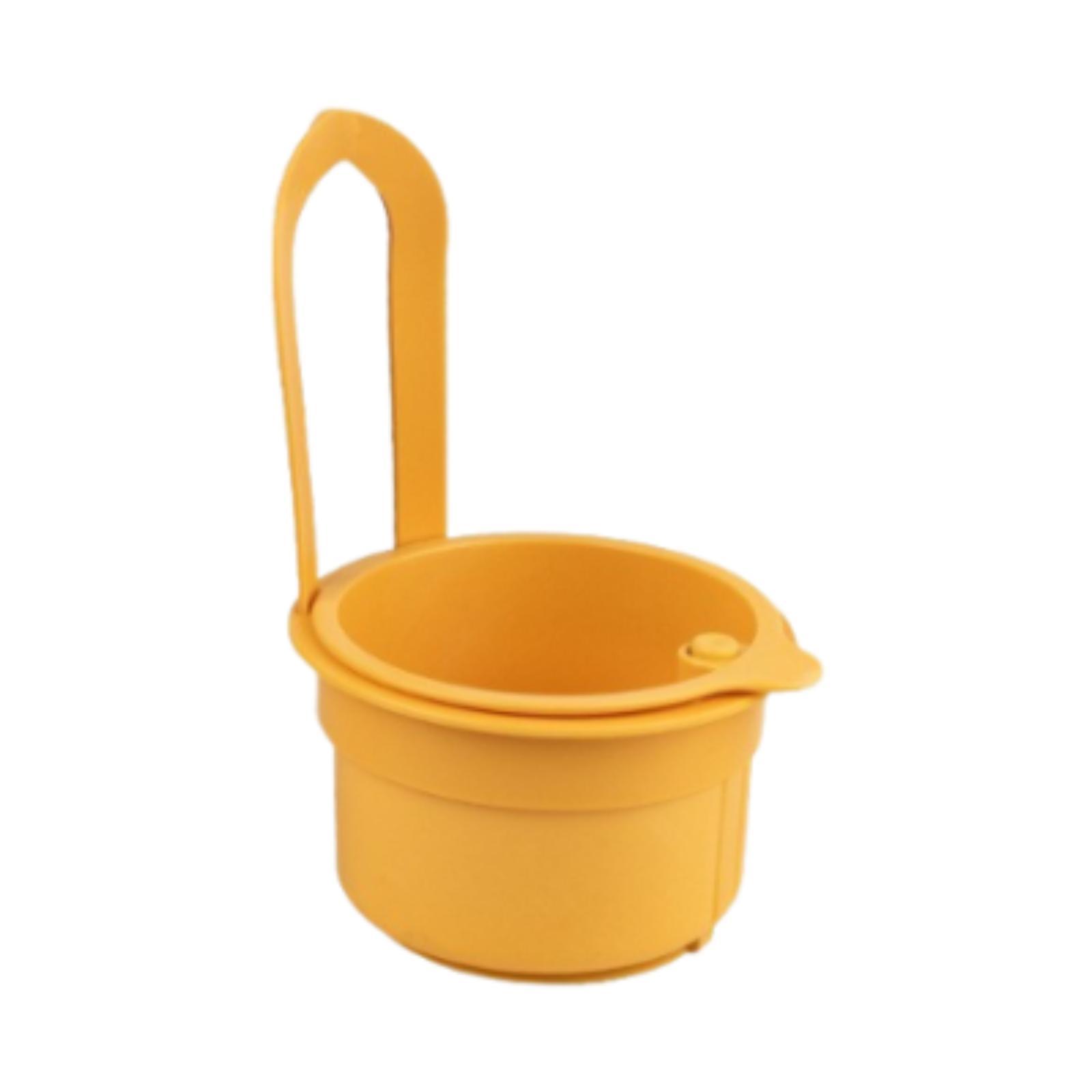 

Kitchen Sink Drainer Basket Self Cleaning Food Grinder Strainer for Small Space Sink Organization помаранчевий