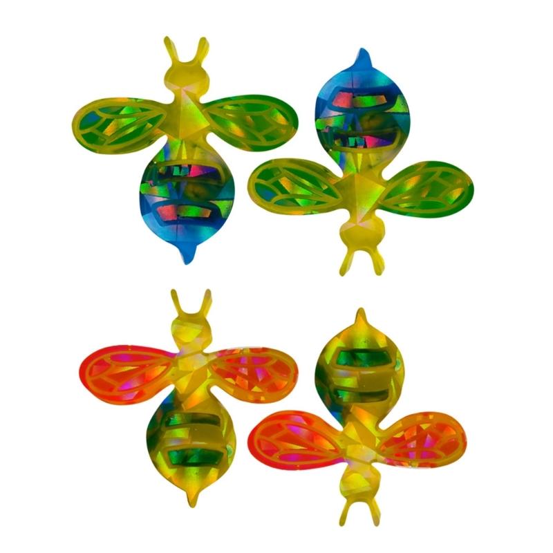 Animal Resin Mold Holographic Cute Bee Silicone Mold Rainbow-Light Effect Keychain Pendant Mold Epoxy Casting Craft