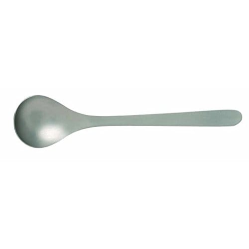 Sori Yanagi's Tsubame-Sanjo Stainless Steel Teaspoon Features a Simple Form for Ease of Use. Its Refined Design Ensures a Smooth Mouthfeel and Is Dish