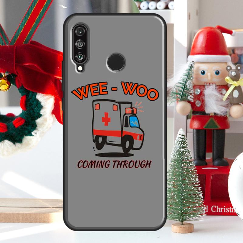 Wee Woo Ambulance For Huawei Nova 5T 9 10 SE 7i 8i 11i 12i Y73 Y72 Y61 Y91 Y60 Y70 Y90 P20 P40 P30 Lite Case
