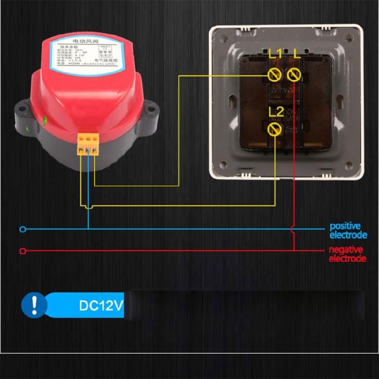 Adjustable Motorized Airflows Control Valves 220vAC Electric Air Damper Valves