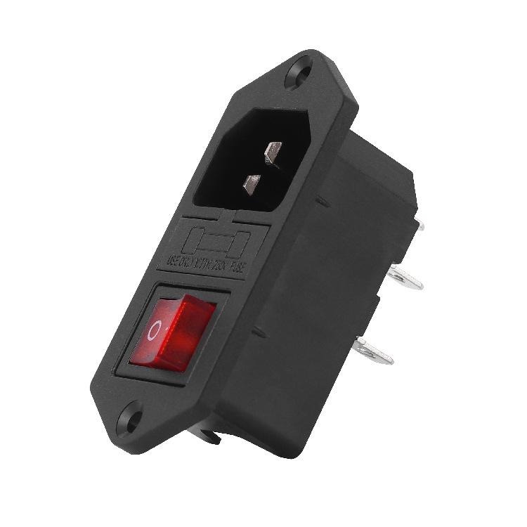 LeCi 3-in-1 AC Power Socket with Fuse for Medical Devices & Electronic Screens, CCC UL VDE Certified