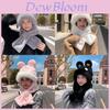 Plush Bunny Hat With Neck Warmer Winter Warmth For Girls And Kids