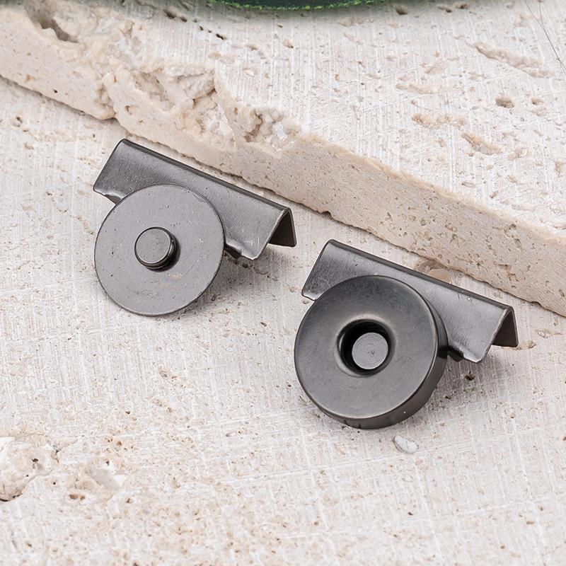 

Snap Bag Buttons Metal Seamless Magnetic Buckle Clasp For Tote Bags Clothing And Diy Crafts No-Sewing Clip Closures