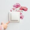 Poppy Flowers Switch Sticker for Bedroom Living Room Wall Decor Removable Self-Adhesive Decal