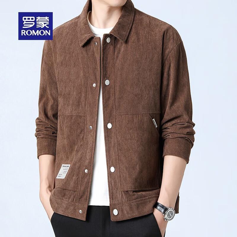ROMON Men's Casual Autumn/Winter Lapel Jacket