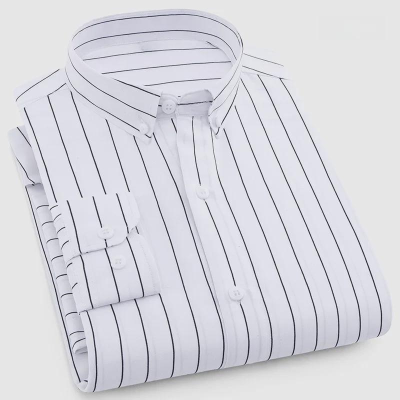 

Чоловіча повсякденна сорочка з лацканами у свіжих вертикальних смужках 2025 року 4XL