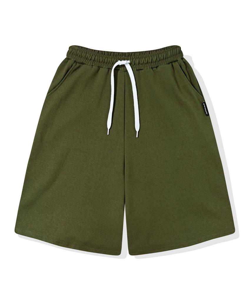 GRANDIOSITY [2Pack] Bermuda Fit Training Elastic Waist Half Pants (4 Colors)
