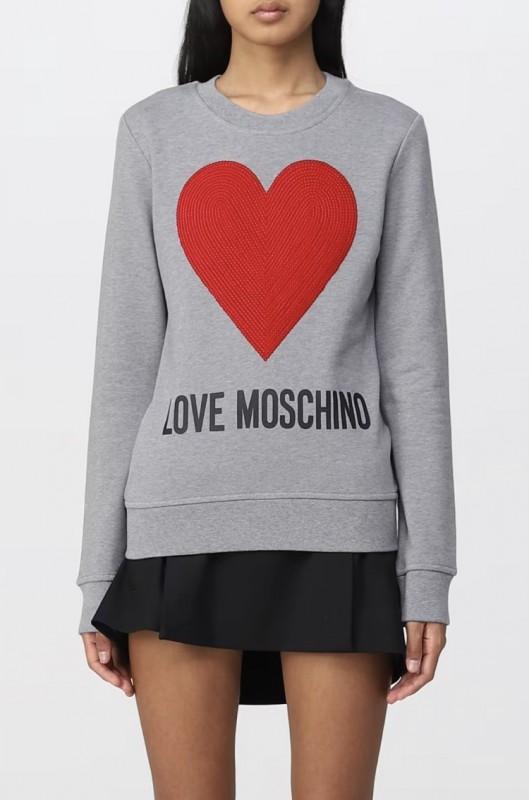 Moschino branded women's sweatshirt grey -55%% - Size: S
