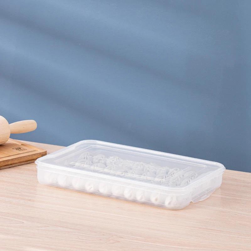 

Пищевой контейнер для хранения замороженных пельменей и вонтонов - Герметичный, Сохраняющий свежесть, Контейнер для быстрой заморозки для кухни