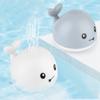 Electric Cartoon Whale Flashing Ball Water Squirting Sprinkler Baby Bath Toy Automatic Squirting Water Baby Bath Toy
