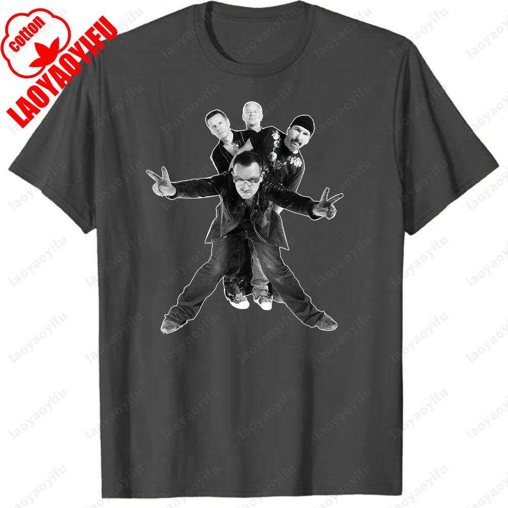 Vintage U2 Rockband Live The Joshua Tree Welttournee 1987 T-Shirt Fan Geschenk Lässiger Stil Ropa Hombre Klassiker Grafik T-Shirts