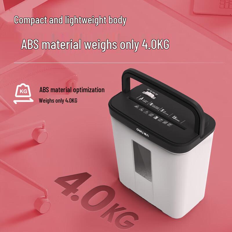 Deli 9939C Mini Desktop Paper Shredder CN Plug (adapter Included)
