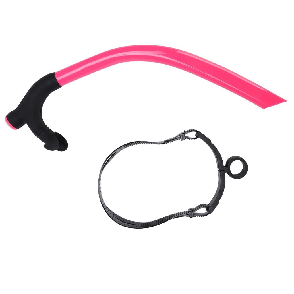 Swimming Breathing Tube with Strap Silicone Mouthpiece Adults Diving Front Training Snorkel for