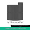 Eco-friendly TPE Car Mats Set for 2024-2025 AITO M9: Orange Floor, Seat Back, and Trunk Mats