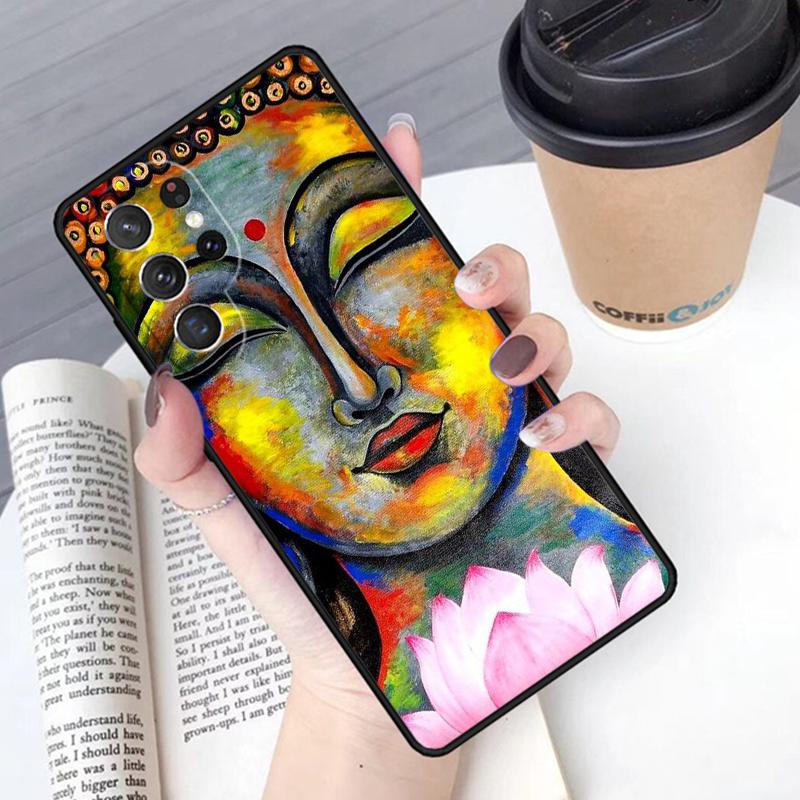 Buddha Phone Case Cover For Samsung Galaxy S24 S25 Ultra S21 S22 Ultra S10E Note 10 Plus Note 20 FE S23