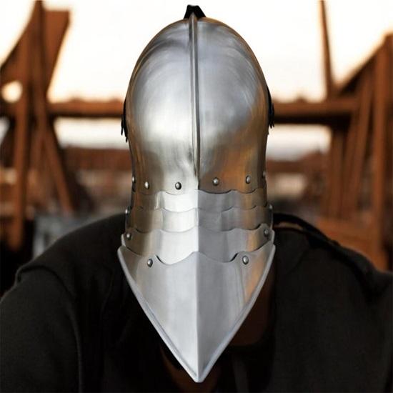 Medieval German Sallet Helmet  Warrior Knight Gothic Sallet Helmet  Halloween Costume