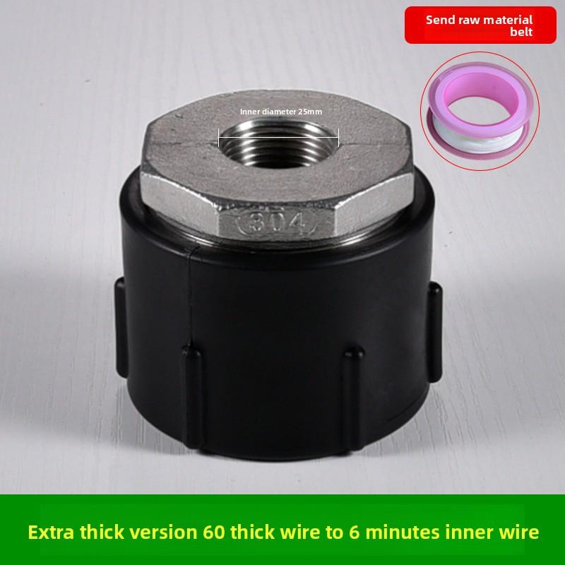 IBC Tank Tap Adapter S60X6 Coarse Thread Garden Quick Connect Faucet Alloy Tank Tap 1/2'' 3/4'' 1000 Liter Ibc Tank ValveFitting