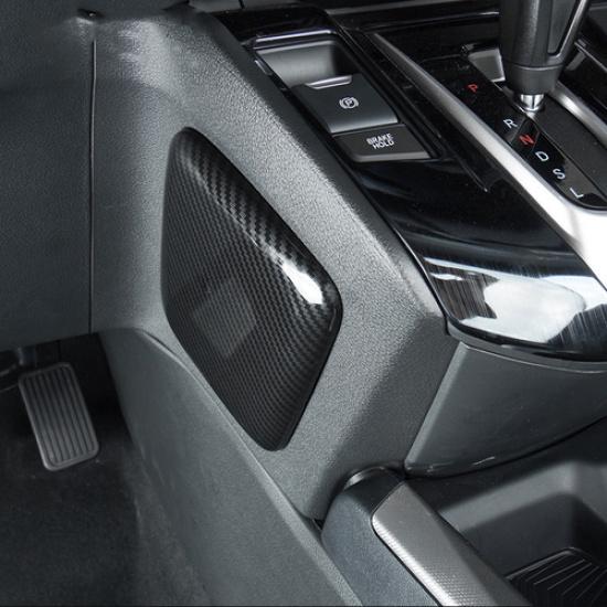 Carbon fiber look Side Central console cover trim FOR HONDA CR-V CRV 2017-