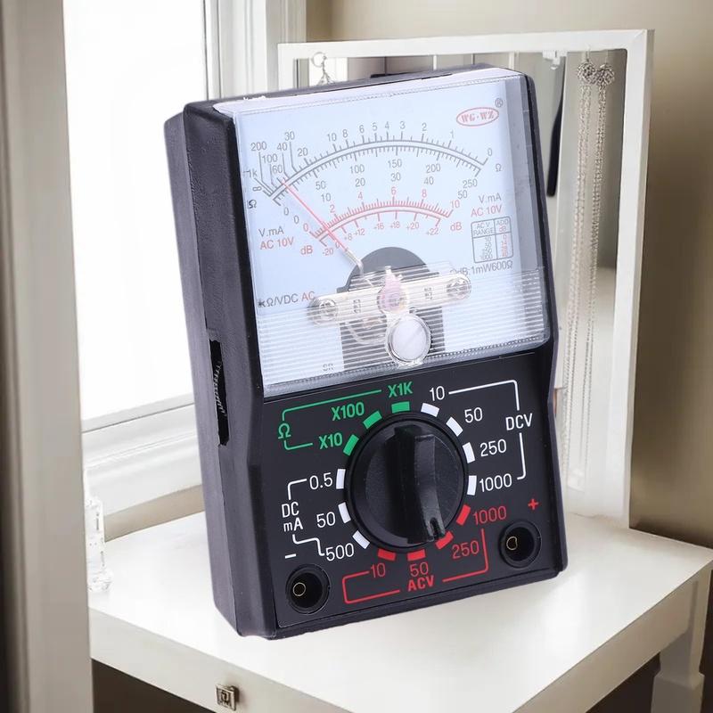 Portable Mini Electric Analog Multimeter Tester Handheld Pointer Voltage Multimeter School Student Experiment Supplies