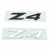 3D ABS Adhesive Chrome Black Car Rear Trunk Badge Decal For Z4 E85 E89 G29 Z4 Logo Emblem Letters Sticker Auto Accessories