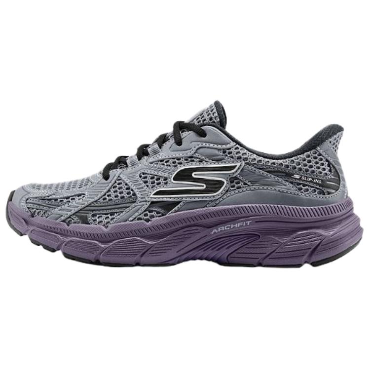 Skechers Go Series Comfortable Versatile Running Shoes Women sneaker Gray Purple 129223-CCPR 35