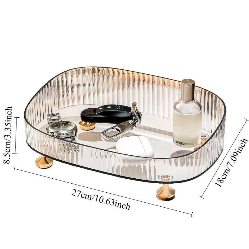 Desktop Storage Box Organizer For Lipstick Skincare Makeup Jewelry Compartmentalized Cosmetic Storage Tray Holder