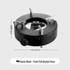 Portable Windproof Stainless Steel Alcohol Stove - Thickened Push-Pull Design for Commercial Use