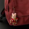Rabbit Wool Felt Animal Pendant Little Pig Cartoon Keychain Cute Rabbit Keyring  Unisex