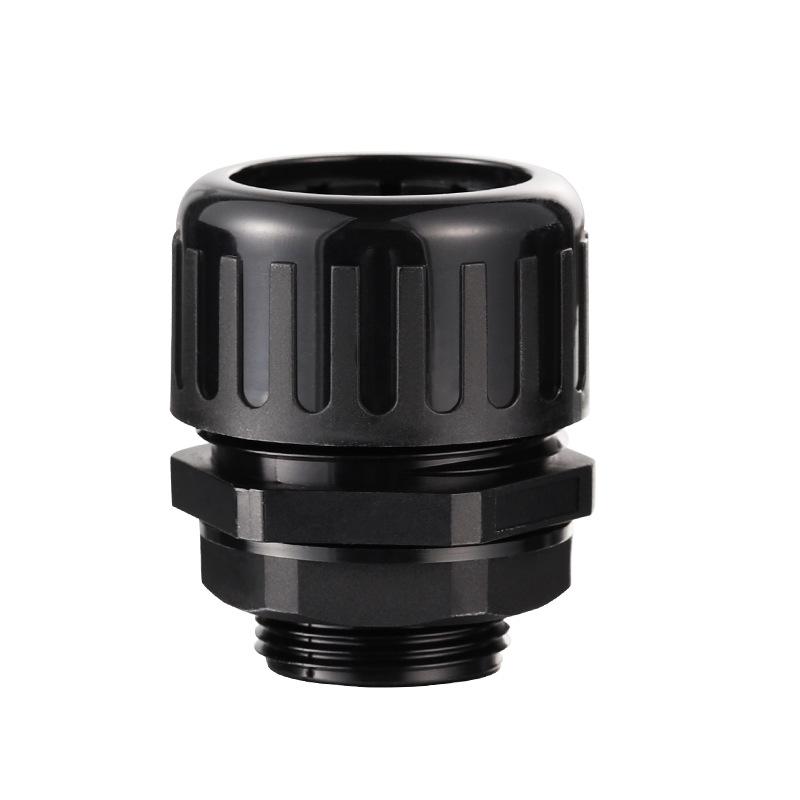 Plastic Tensile Wave Pipe Fitting with Nylon Claw Lock Nut for Cable Protection