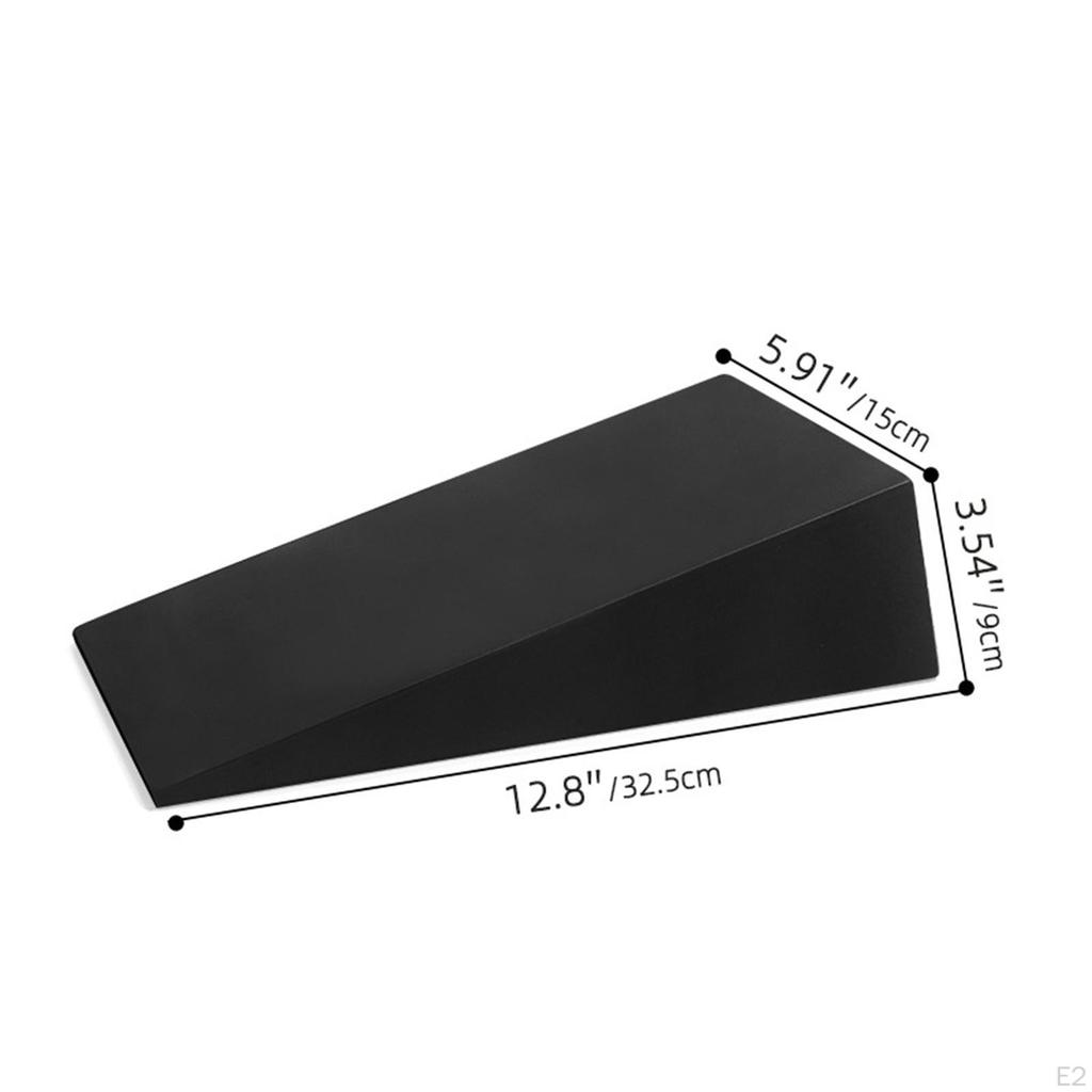 2x Wedge Block EVA Foam Yoga Prop Accessory Slanting Board for Heel Elevated Squats Gym