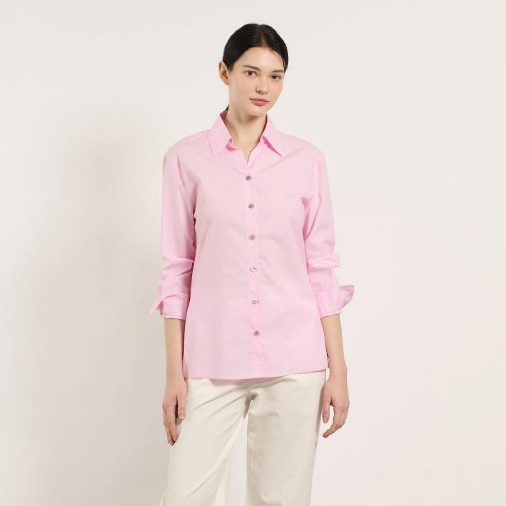 Bcbg Stripe V Neck Collar Shirt B5m3b401 pink (22)/55