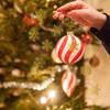 Rolle Goldene GlänzendeTransparente Weihnachts-Schneeflocken-Siegelaufkleber Geschenkverpackungssiegel Rund Nicht-Trockenklebend Dekorativer Aufkleber