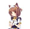 Biamoxer Womens NEKOPARA Chocola Vanilla Maid Cosplay Costume Sexy Cute Dress Full Set