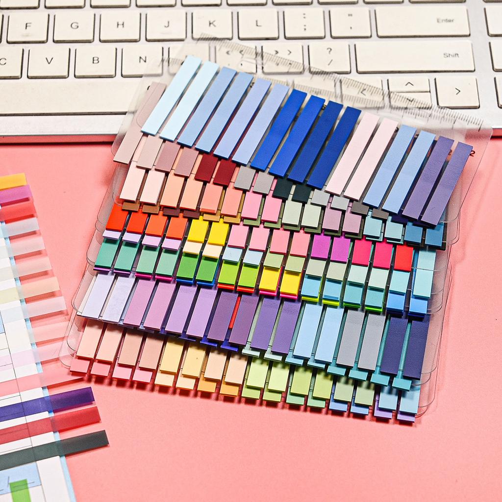 320 Sheets Transparent Sticky Note Self-Adhesive BookMarker Annotation Reading Book Clear Tab Kawaii Cute Stationery