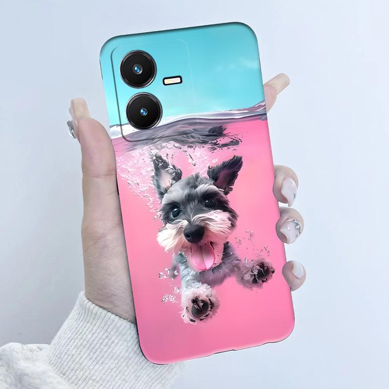 Case For Vivo Y22 Y22s Y35 Cute Astronaut Panda Soft TPU Silicone Phone Cover For vivoY22s Y 22s V2206 V2207 Y 35 V2205 Coque