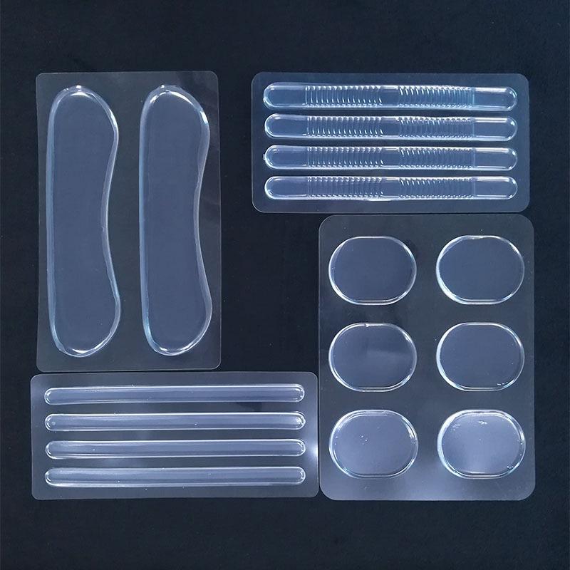 Transparent Silicone Anti-Friction Heel Grips - Invisible, Self-Adhesive Pads for Women's Shoes