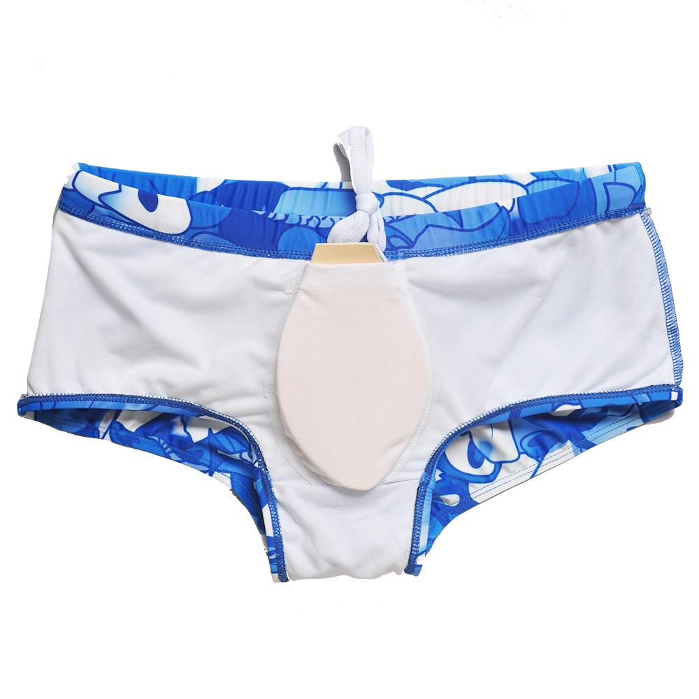 Badetøy mote for menn Badebukse for menn Lav midje med avtagbar pute Badetøy Elastiske strandshorts
