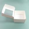 12pcs White Gift Boxes with Clear Window Party Favor Boxes Paper Treat Boxes Square Gift Wrap Boxes Folden Gift Packaging Box Packaging Box for Party