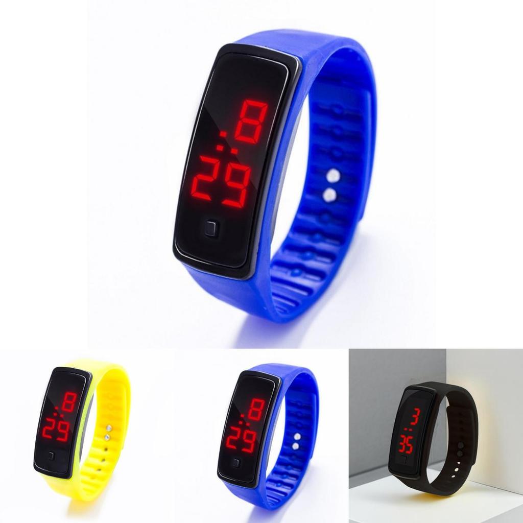 Childrens Digital Led Electronic Watch With Plastic Band For Kids And Students