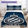 Custom Name Club Brugge Kv Pattern Bedding Uilt Set Uilt Cover Pillowcase Home Decoration Birthday Gift (1*duvet Cover+2*pillowcase Without Core)